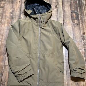 Boys Olive Hooded Jacket